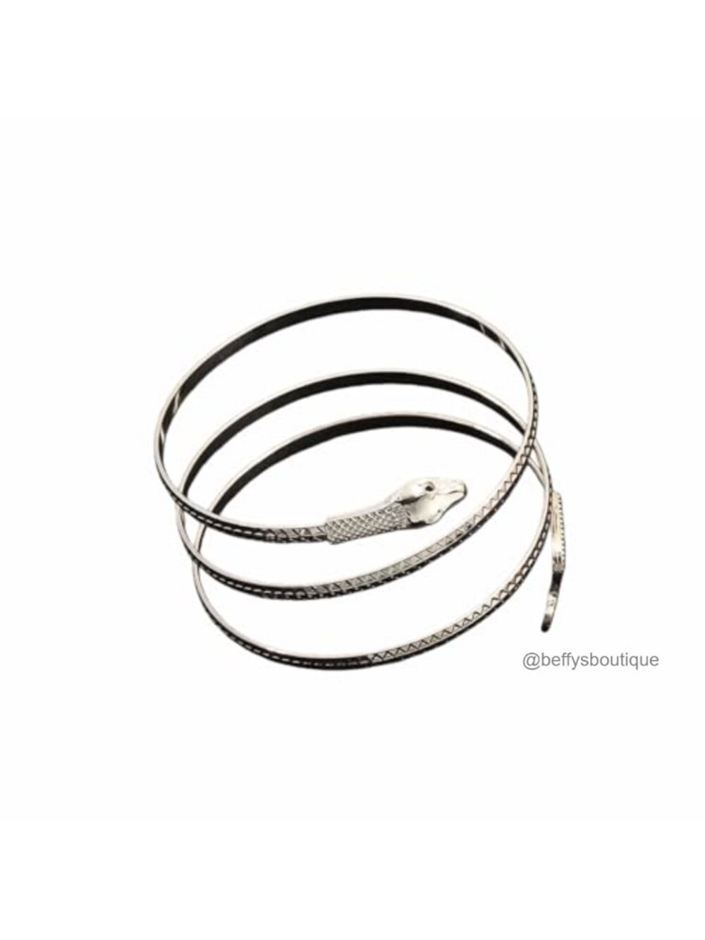 Snake Arm Cuff Minimalist Metal Armband Swirl Bracelet Halloween Costume